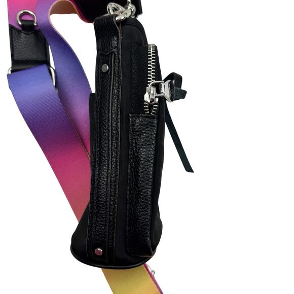 Aimee Kestenberg On Top Of The World Water Bottle Crossbody Rainbow Strap - Picture 6 of 9